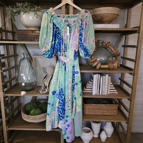 anthropologie blue floral dress By Anthropologie Dress Size Small – C&J Collections Chicago